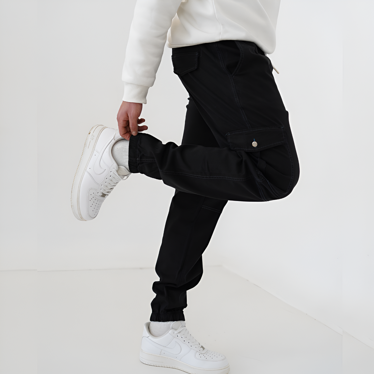 Jean cargo jogger grande taille