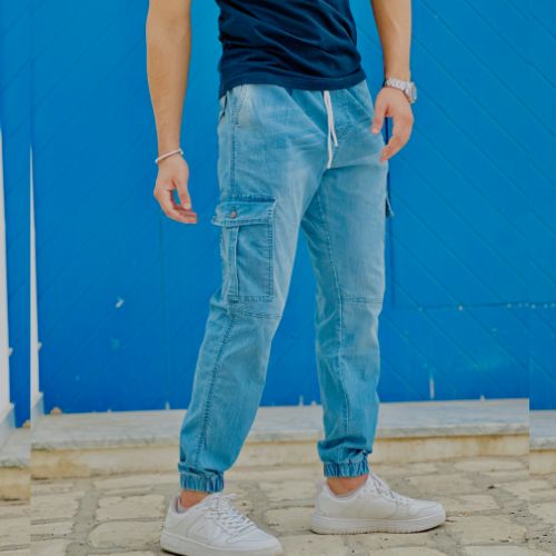 Pantalon Cargo Jogger jean