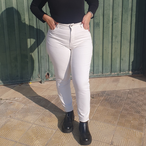 Pantalon mom fit grande taille