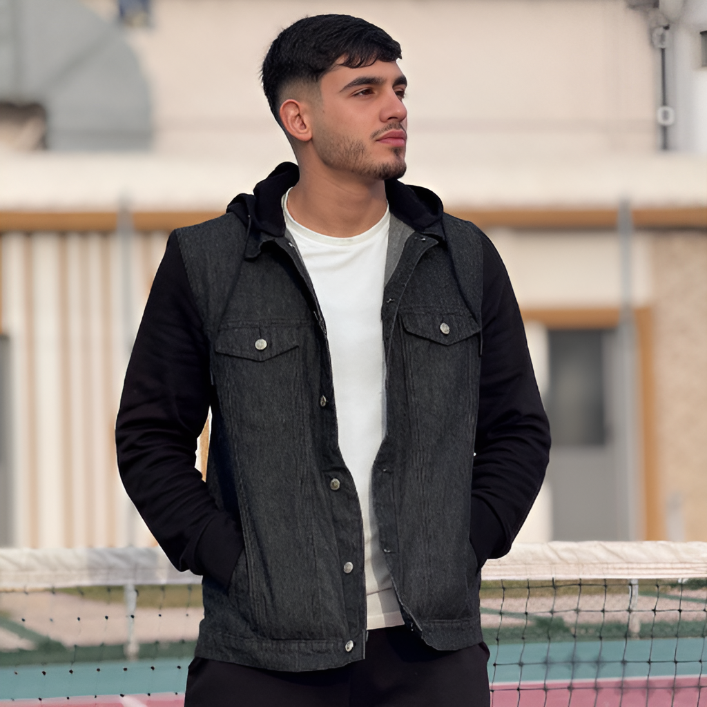 Veste denim oversize