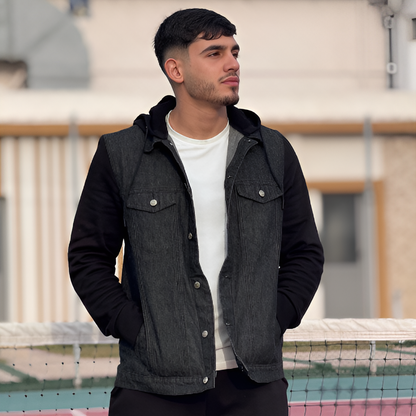 Veste denim oversize