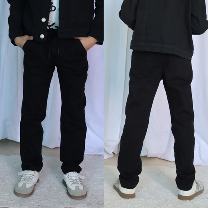 Pantalon Macco Garçon - Noir