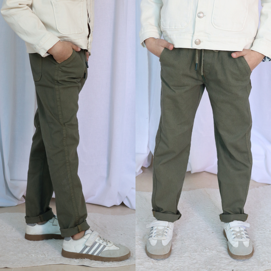Pantalon Macco Garçon - Vert kaki