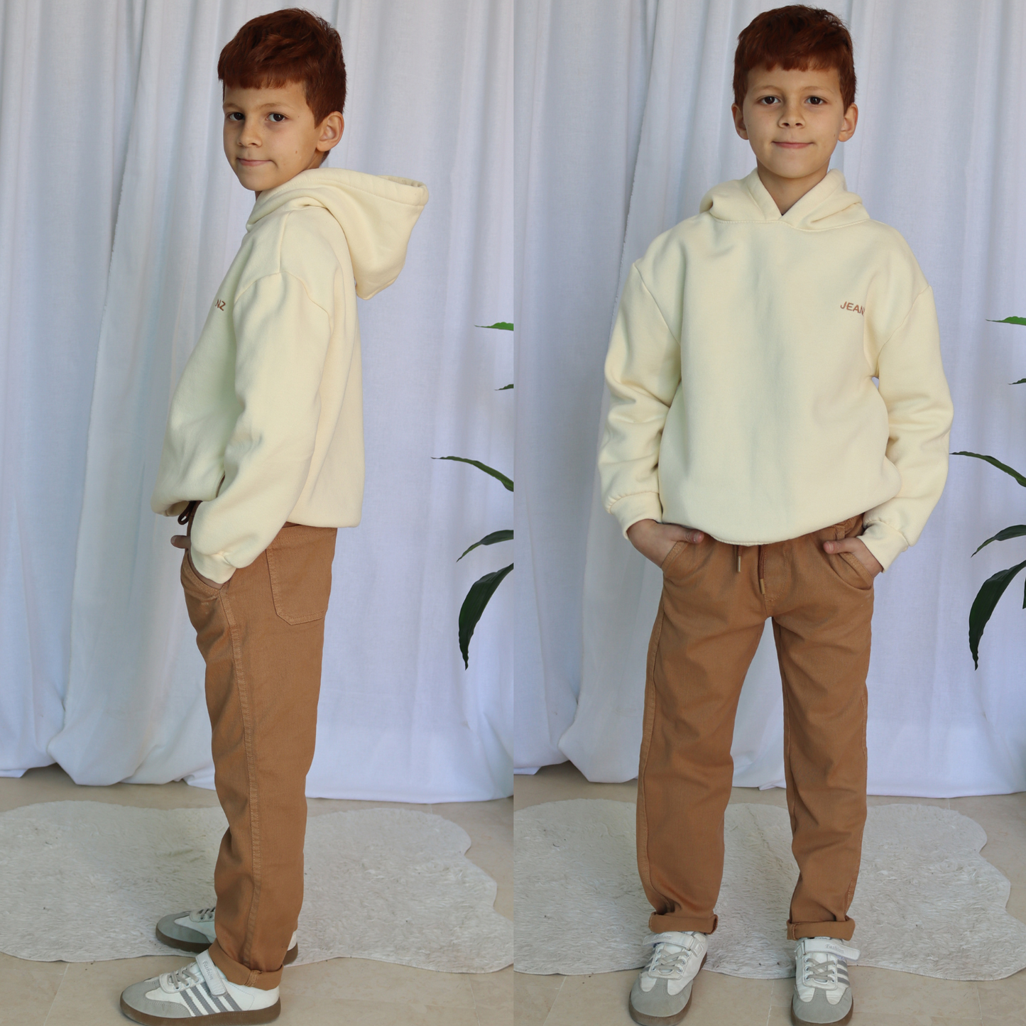 Pantalon Macco Garçon- Camel