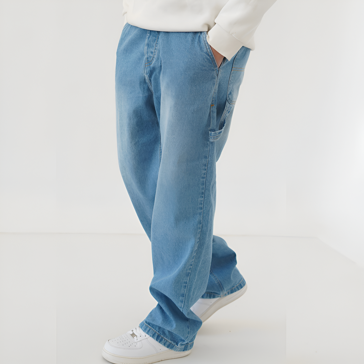 Jean baggy à poche marteau grande taille