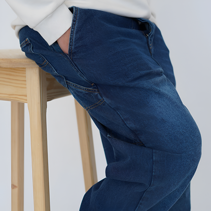 Jean baggy à poche marteau