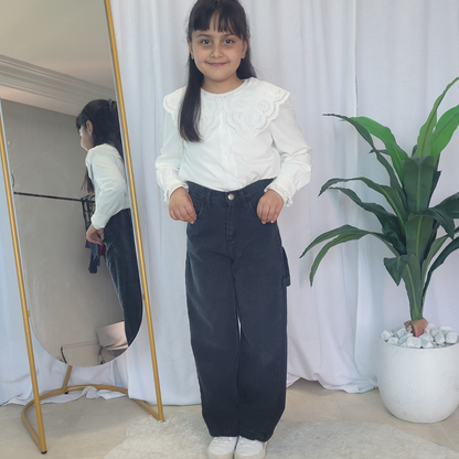 Baggy Fillette - Noir