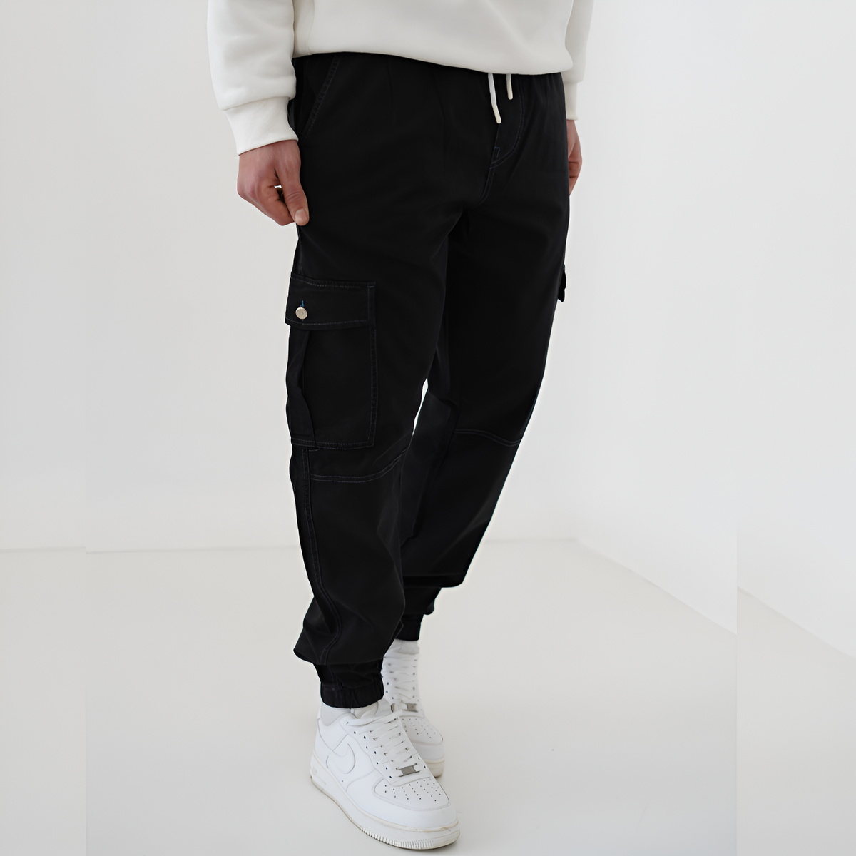 Jean cargo jogger grande taille