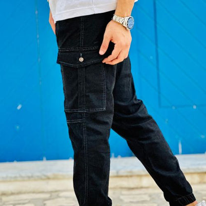 Pantalon Cargo Jogger jean