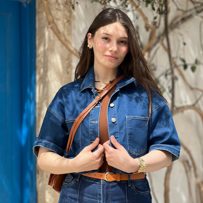 Veste Jean Demi manches