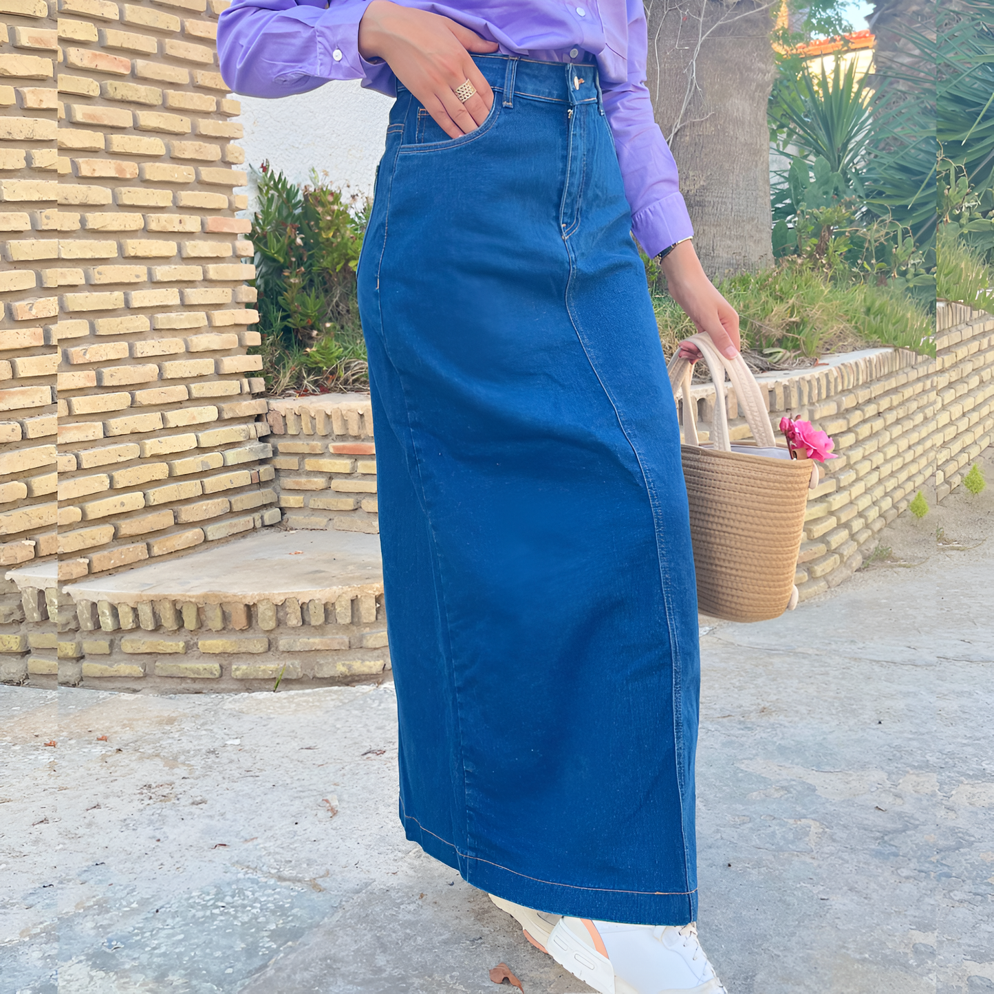 Jupe denim