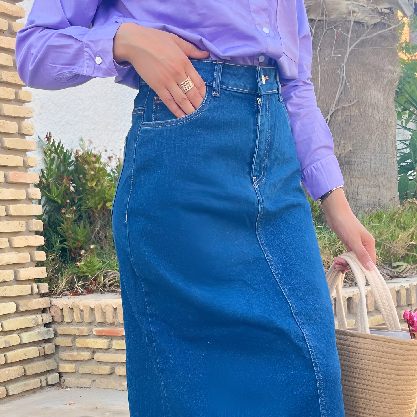 Jupe denim