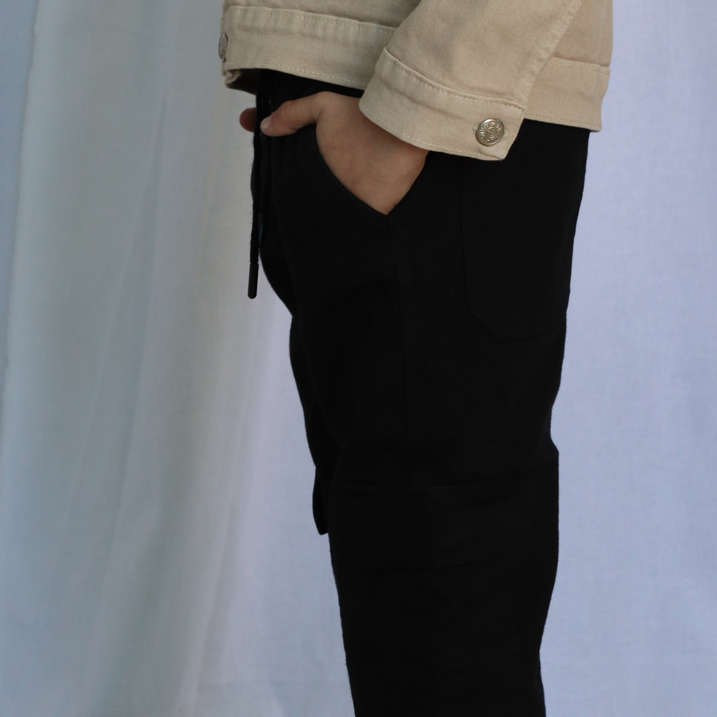 Pantalon Cargo Enfant - Noir