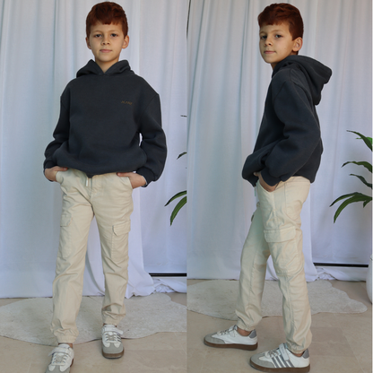 Pantalon Cargo Enfant - Écru