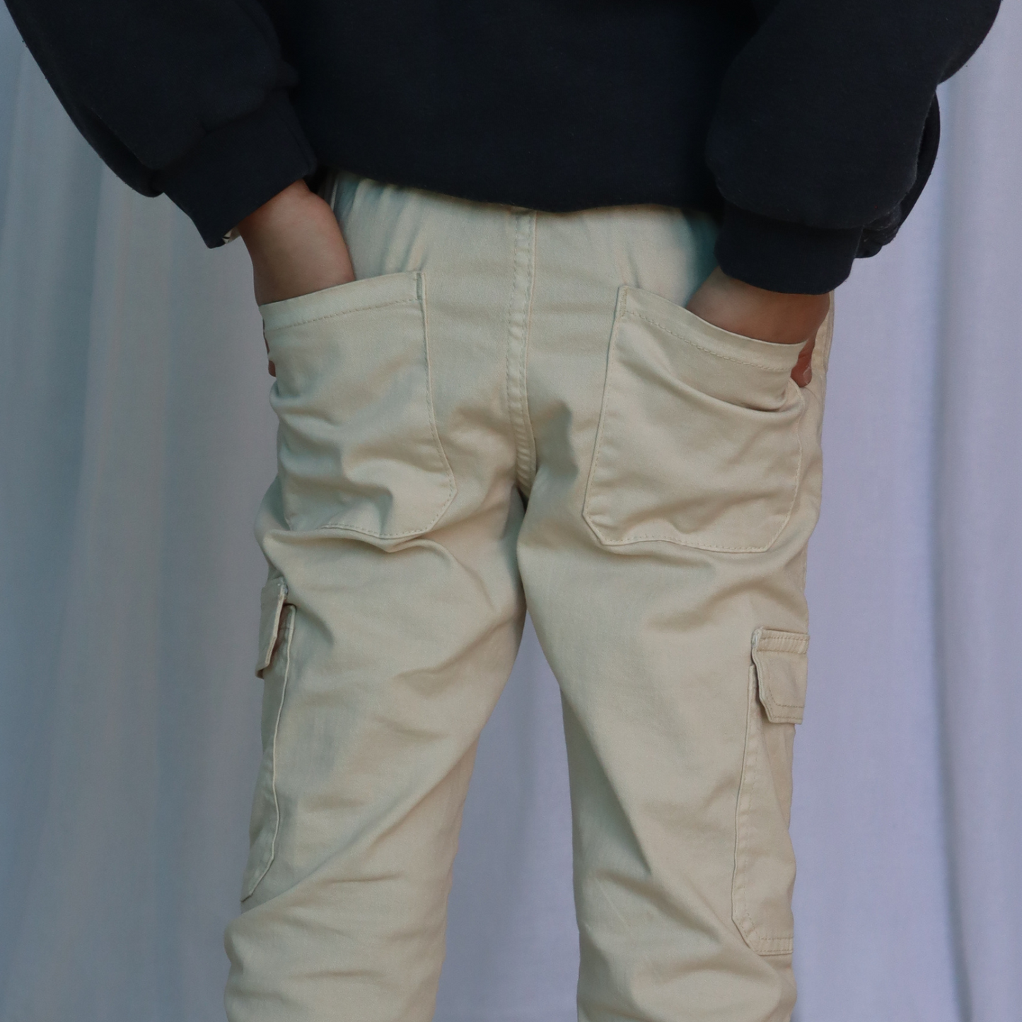 Pantalon Cargo Enfant - Écru