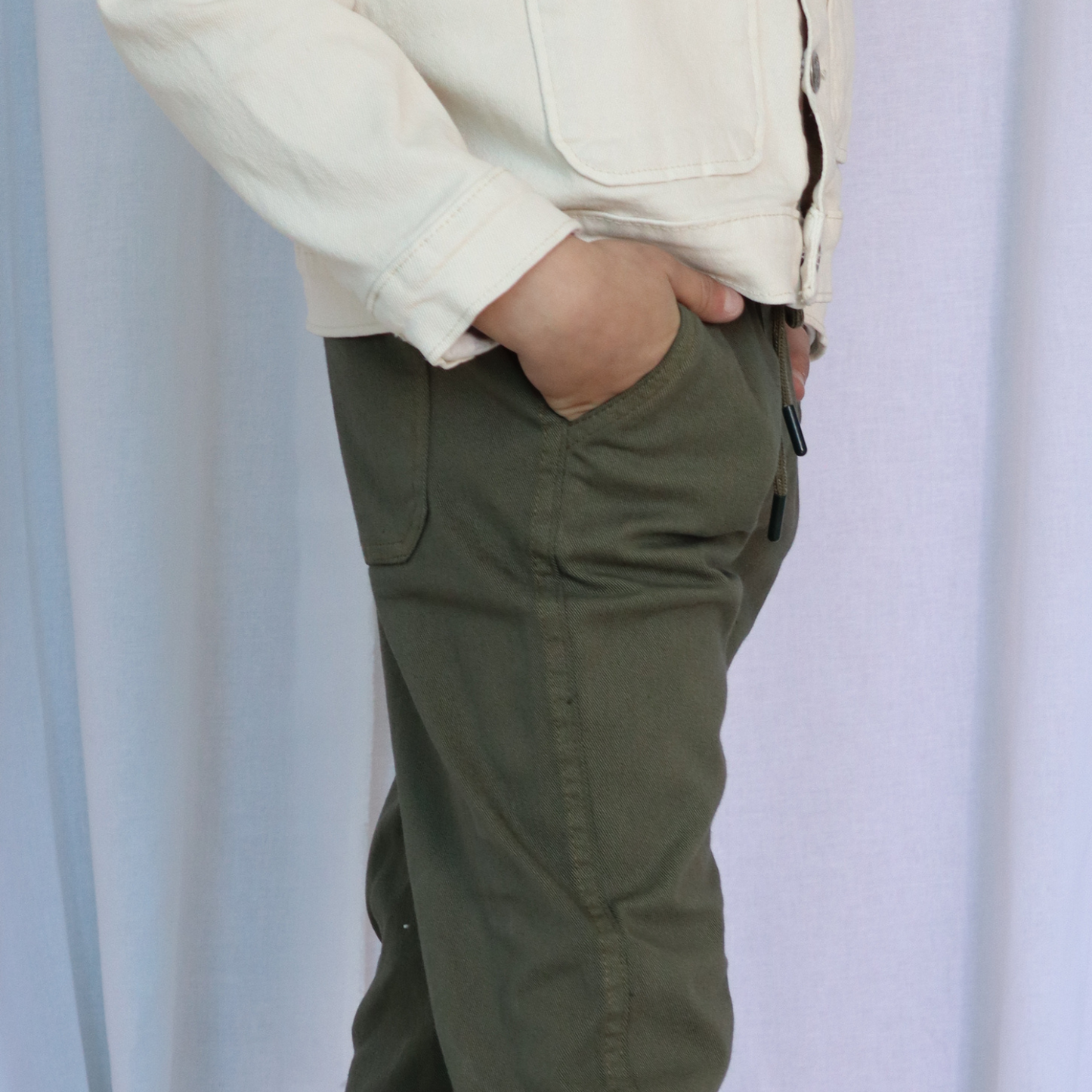 Pantalon Macco Garçon - Vert kaki