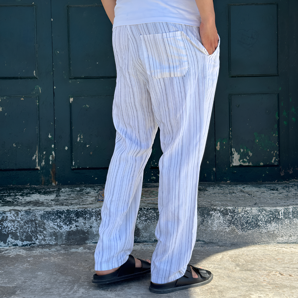 Pantalon LIN pour Homme grande taille
