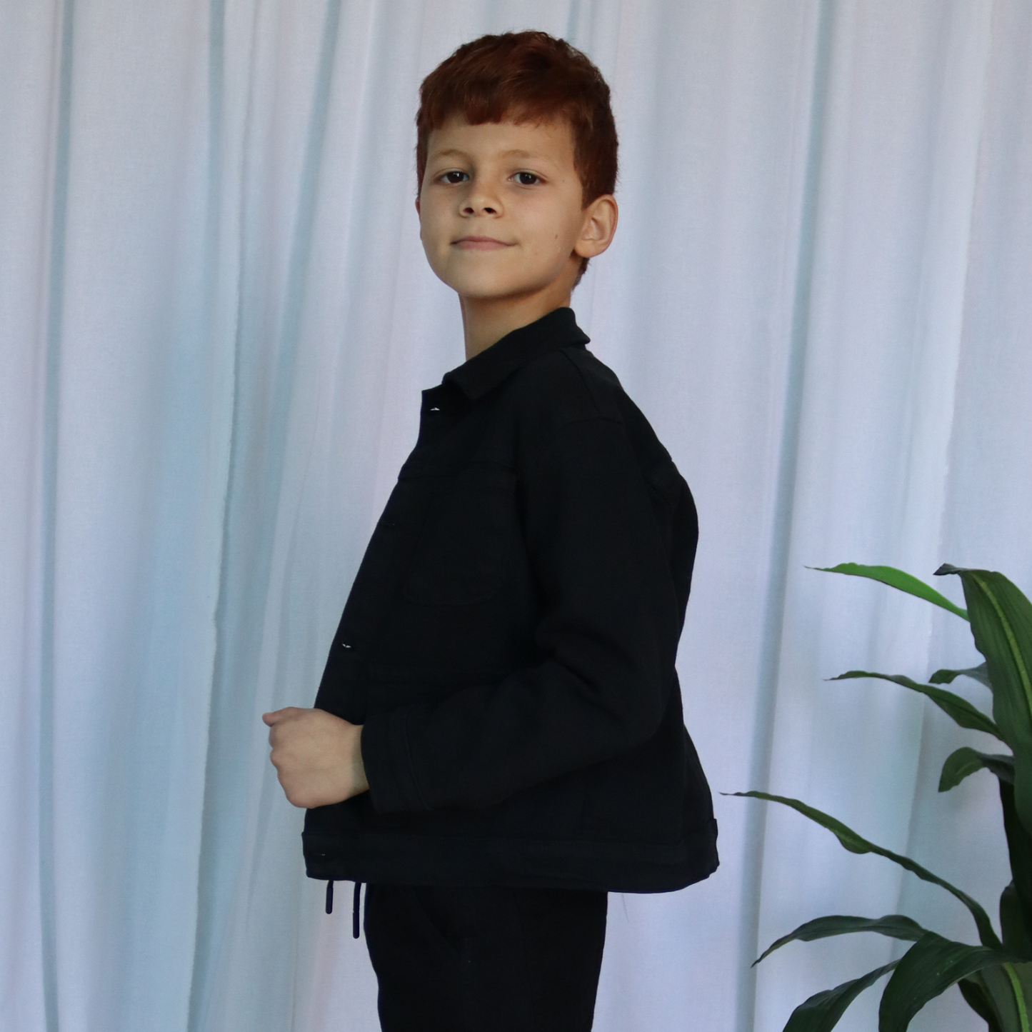 Surchemise Garçon en jean - Noir