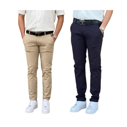 Chino classique Pack 2 pièces