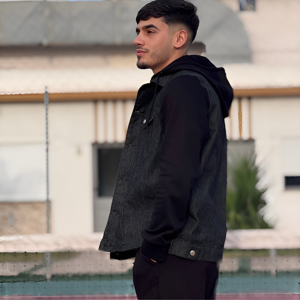 Veste denim oversize