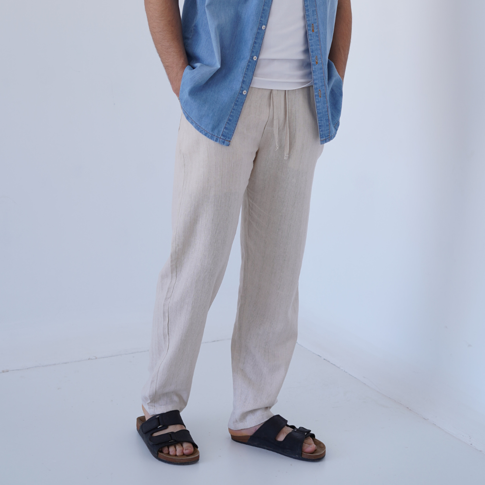 Pantalon LIN pour Homme grande taille
