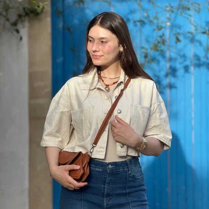 Veste Jean Demi manches
