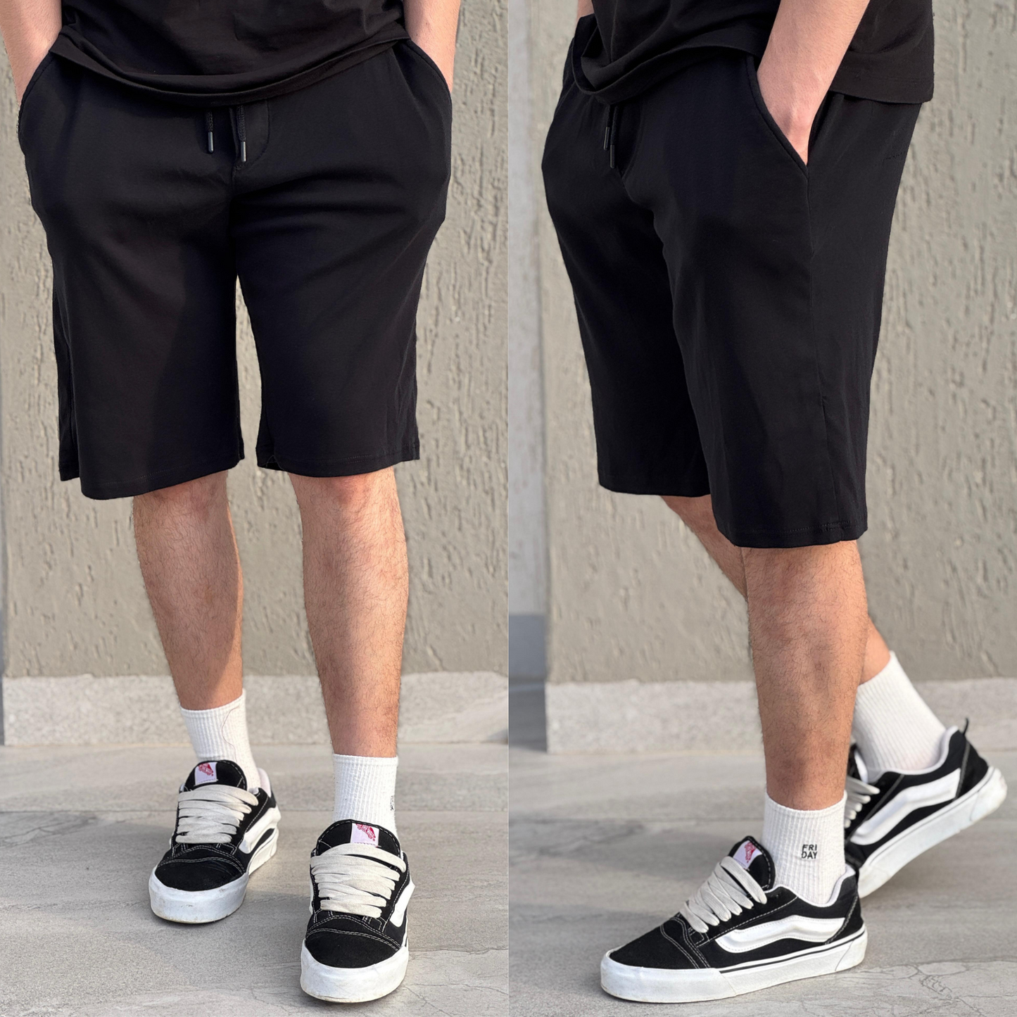 Short Regular Fit en molleton