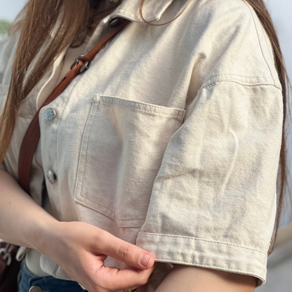 Veste Jean Demi manches