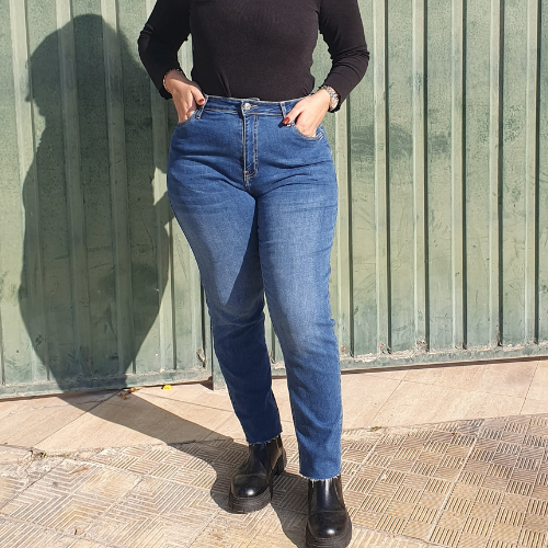 Pantalon mom fit