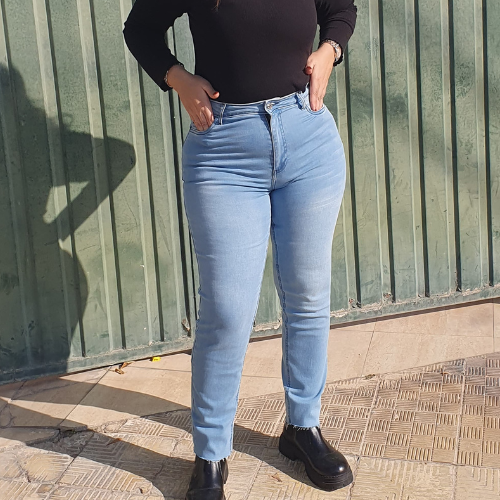 Pantalon mom fit grande taille