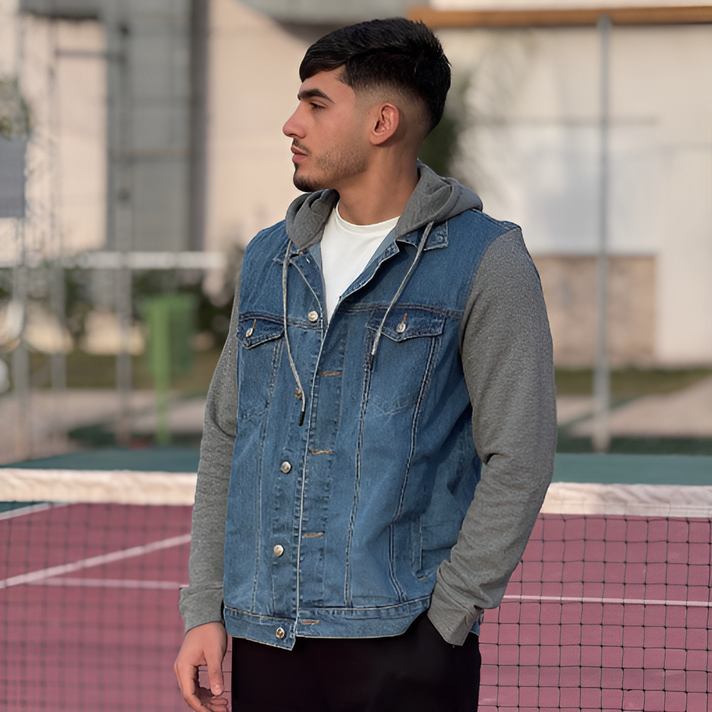 Veste denim oversize