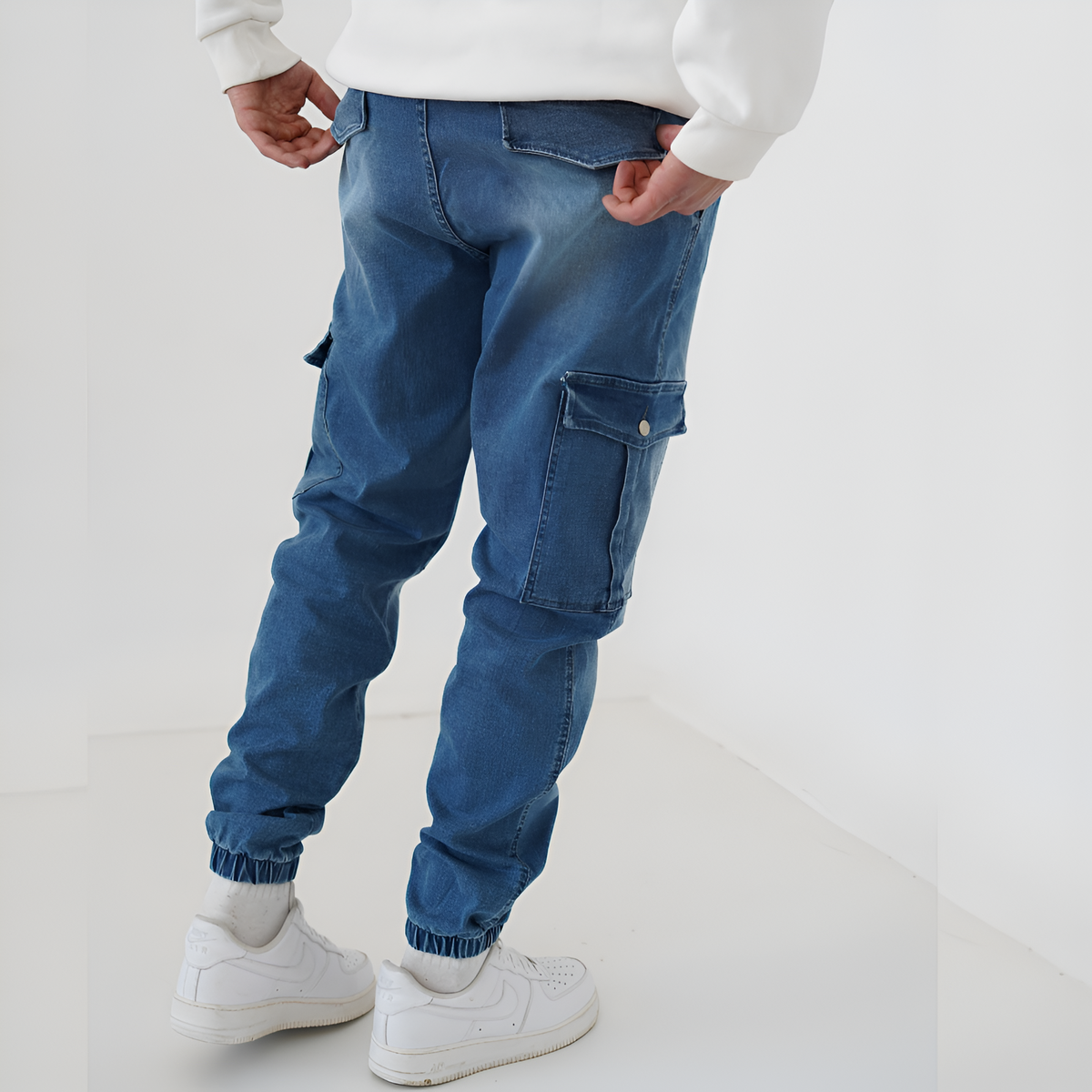 Jean cargo jogger grande taille
