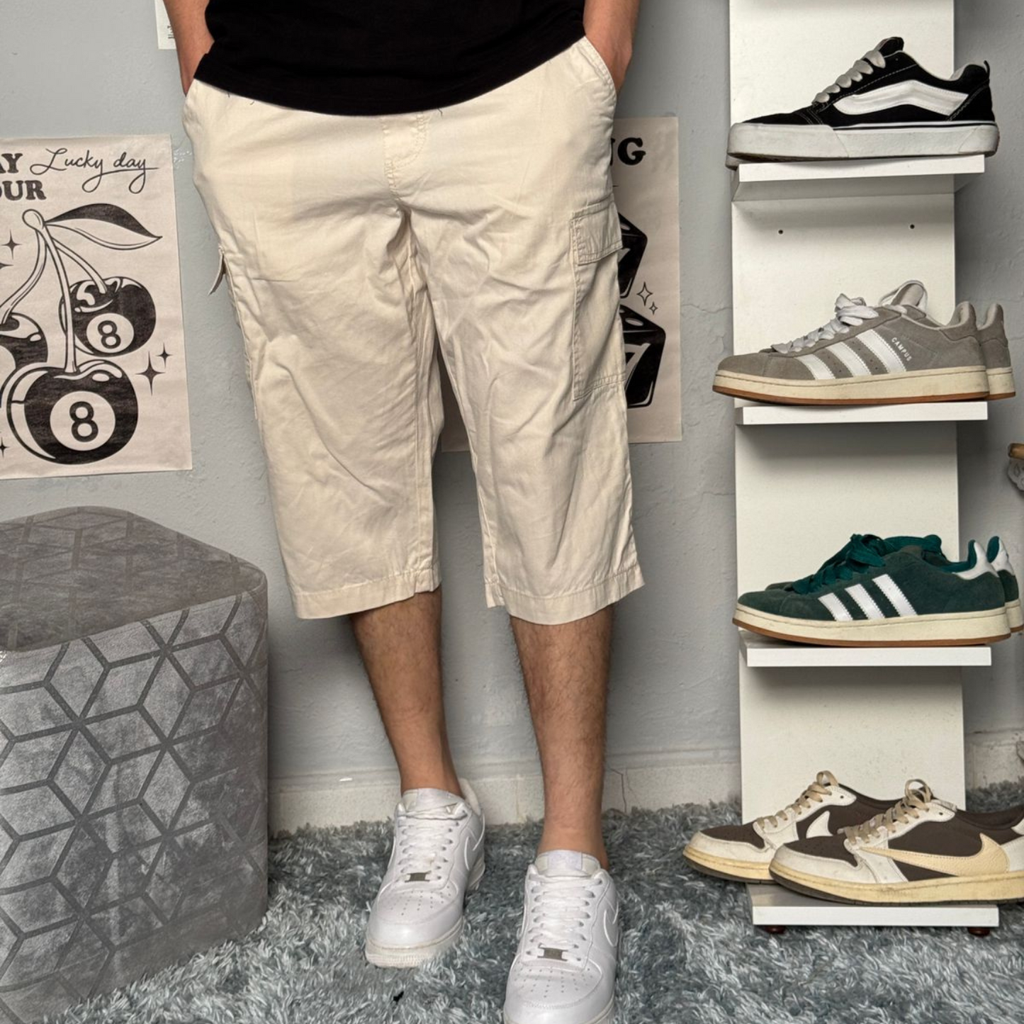 Pantacourt Cargo Homme