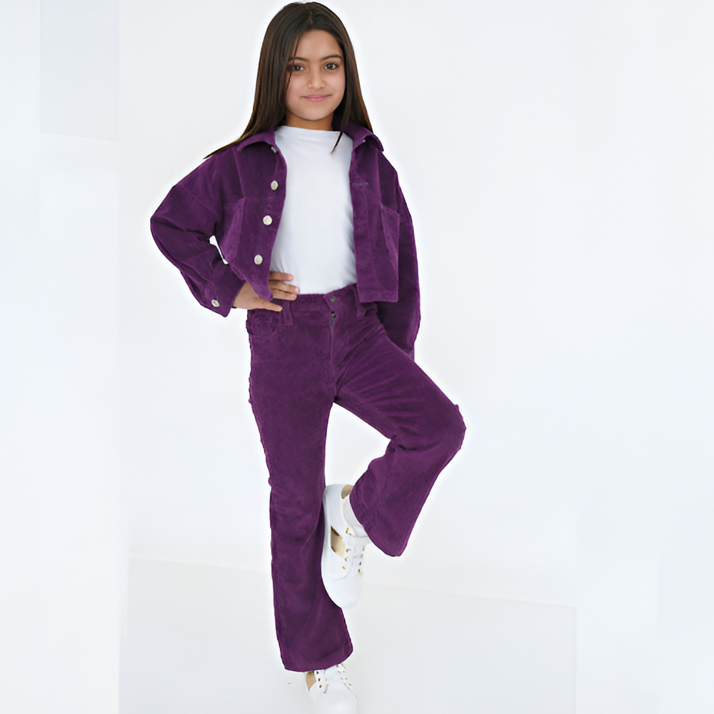 Ensemble velours fillette