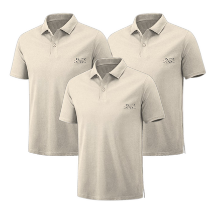 Lot de 3 Polos Homme Manches Courtes - Couleur Unique