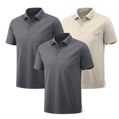 Lot de 3 Polos Homme Manches Courtes Top Elégant
