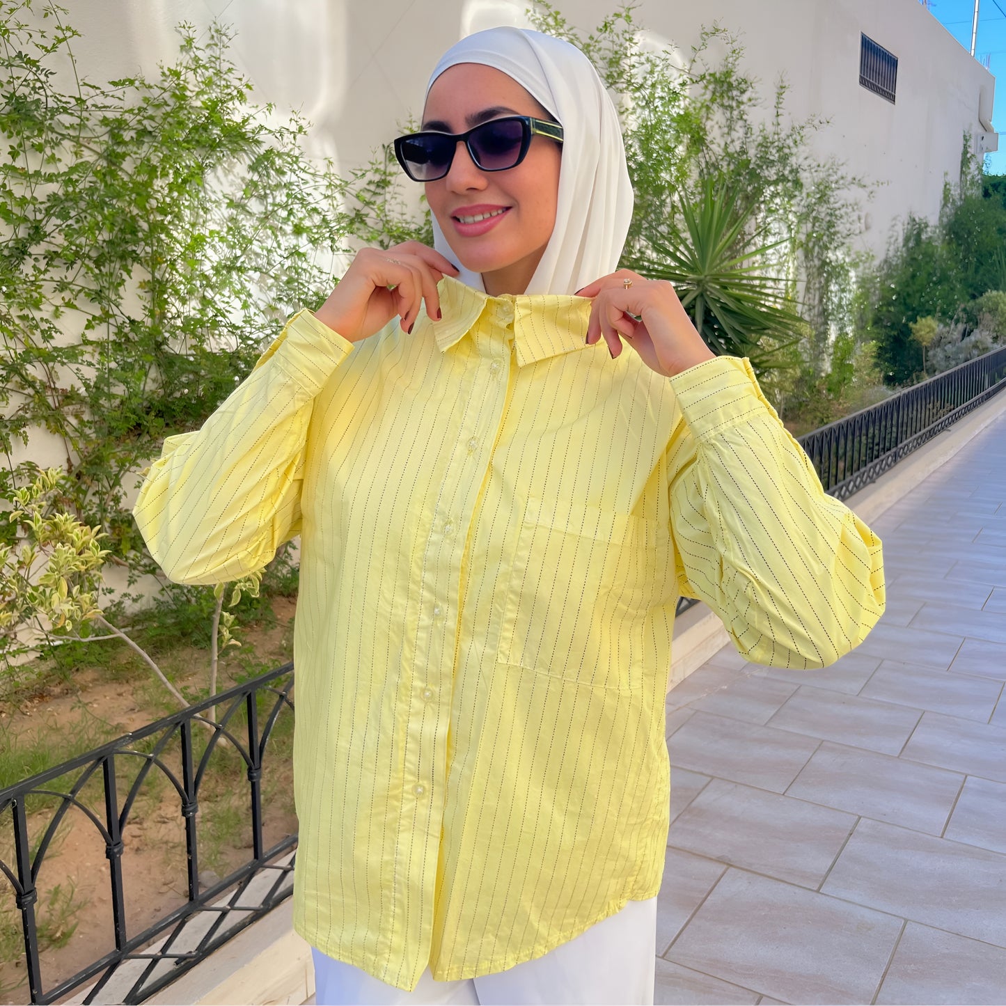 Chemise oversize rayée