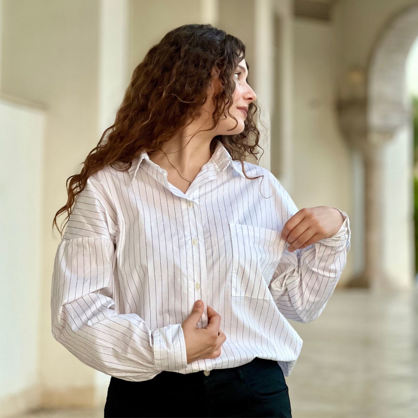 Chemise Oversize rayée femme