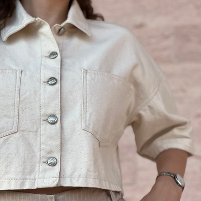 Veste Jean Demi manches