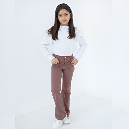 Jean flare fillette