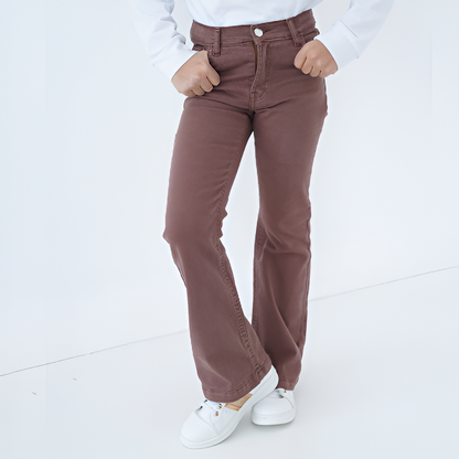 Jean flare fillette