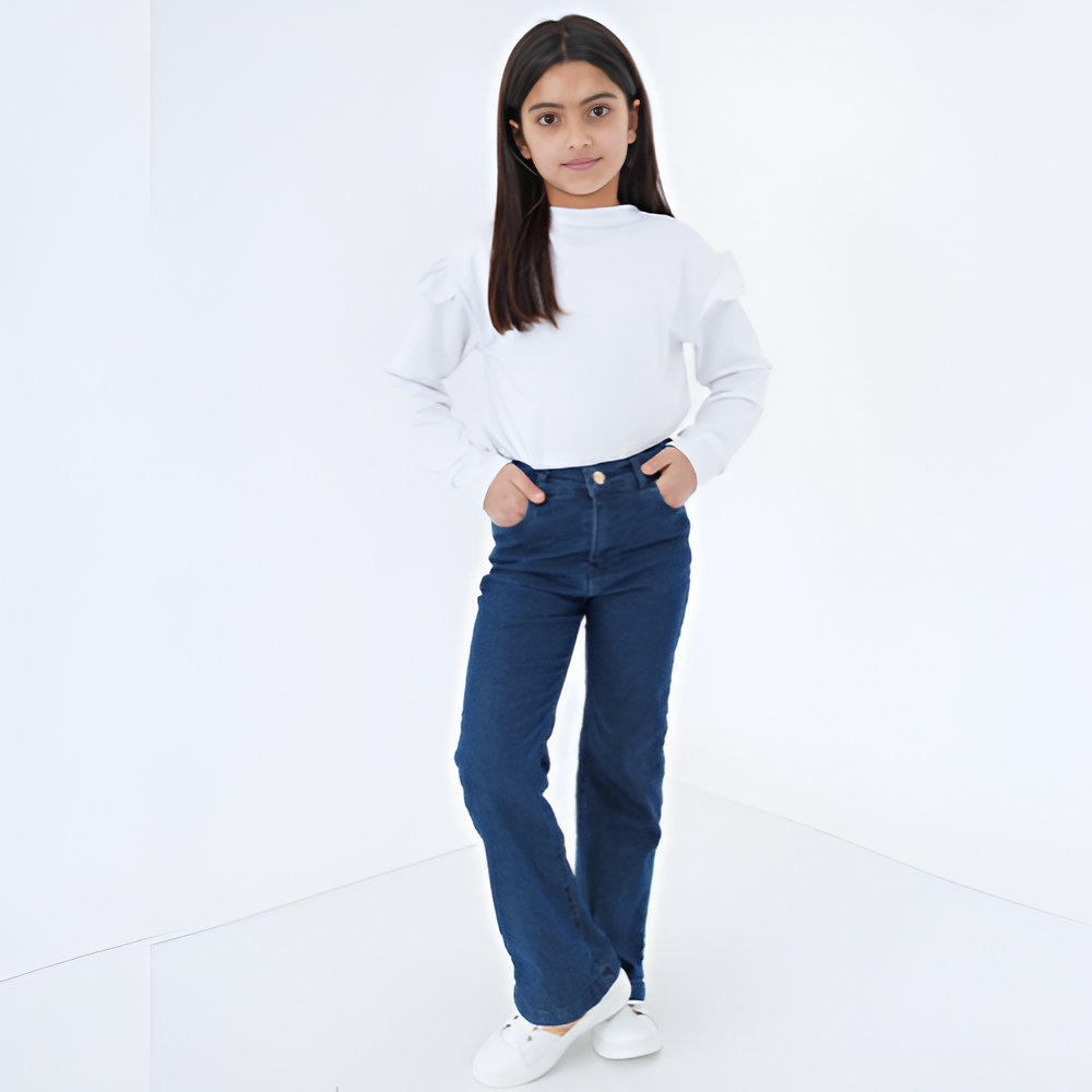 Jean flare fillette