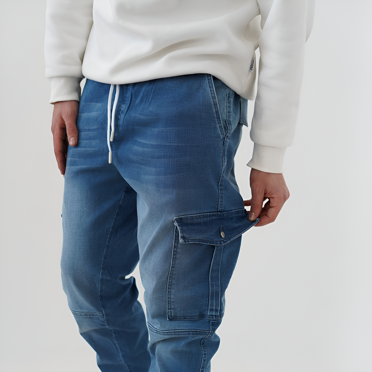 Jean cargo jogger