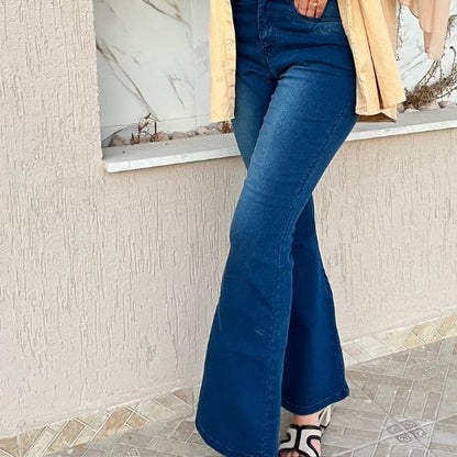 Jean extra flare à taille haute