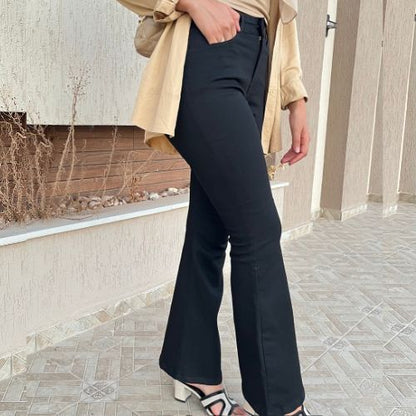 Jean extra flare à taille haute