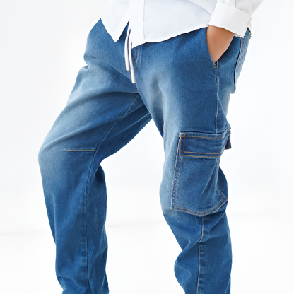 Cargo jogger jean garçon