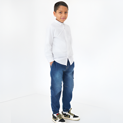 Cargo jogger jean garçon