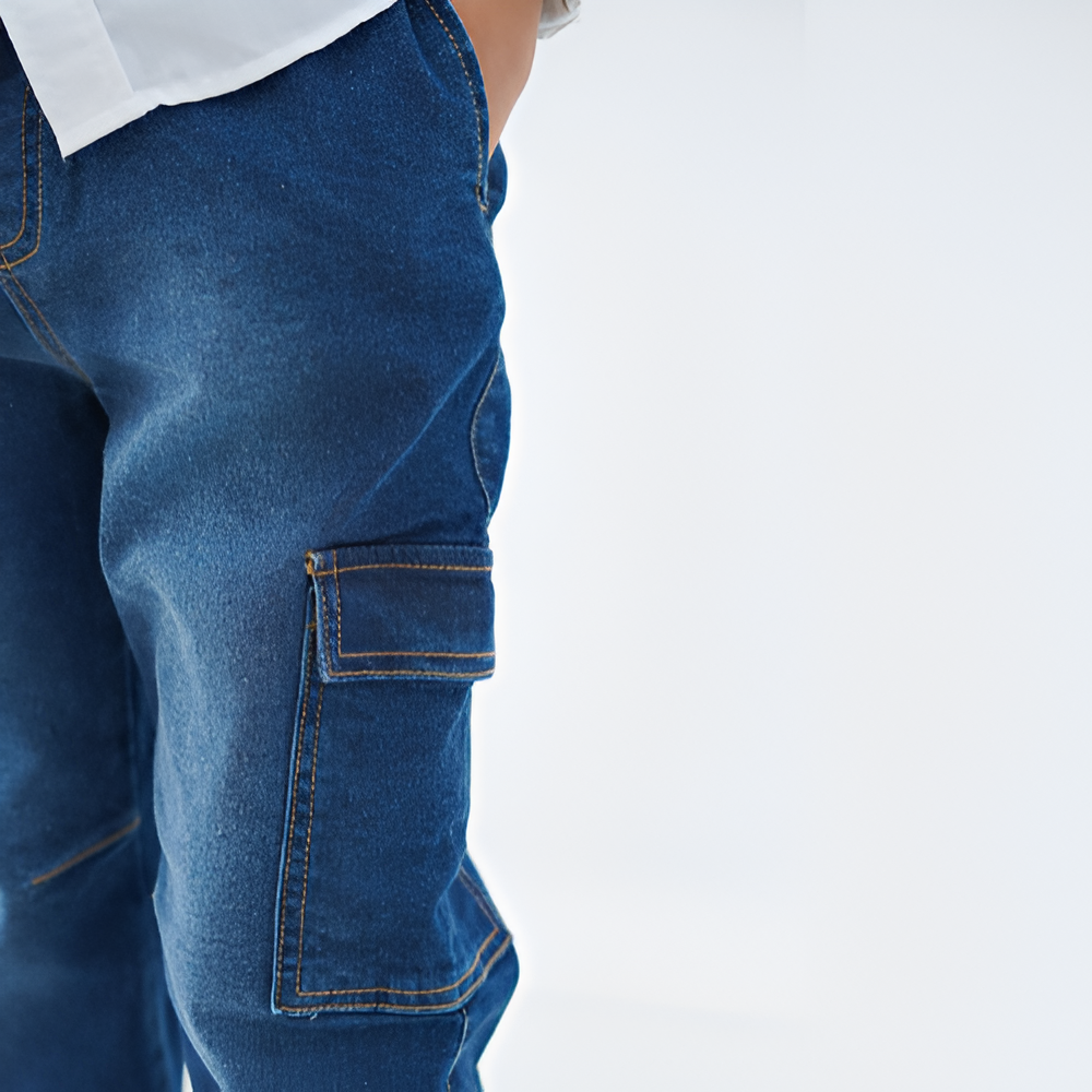 Cargo jogger jean garçon