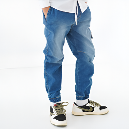 Cargo jogger jean garçon