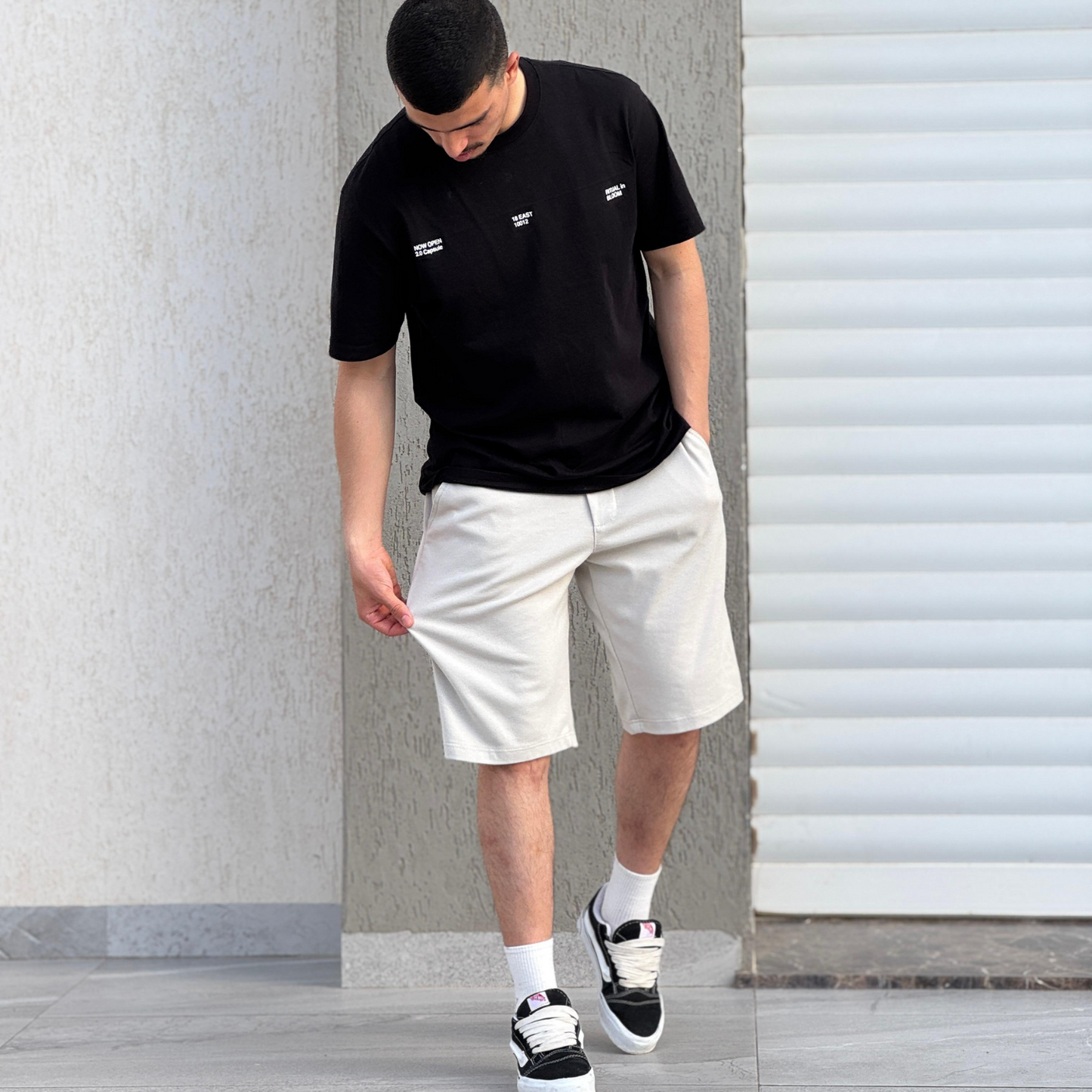 Short Regular Fit en molleton